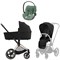 Коляска 3 в 1 Cybex Priam IV Rosegold complete и автокресло Cloud T i-Size Leaf Green Plus Sepia Black 111611728 - фото 49491