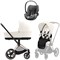 Коляска 3 в 1 Cybex Priam IV Rosegold complete и автокресло Cloud T i-Size Mirage Grey Off White 783151164 - фото 49774
