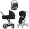 Коляска 3 в 1 Cybex Priam IV Rosegold complete и автокресло Cloud T i-Size Mirage Grey Sepia Black 336720454 - фото 49876