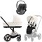Коляска 3 в 1 Cybex Priam IV Rosegold complete и автокресло Cloud T i-Size Mirage Grey Plus Off White 1586462553 - фото 50100