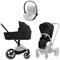 Коляска 3 в 1 Cybex Priam IV Rosegold complete и автокресло Cloud T i-Size Platinum White Plus Sepia Black 1314054092 - фото 50573
