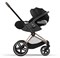 Коляска 3 в 1 Cybex Priam IV Rosegold complete и автокресло Cloud T i-Size Sepia Black Leaf Green 1515652105 - фото 50704