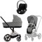 Коляска 3 в 1 Cybex Priam IV Rosegold complete и автокресло Cloud T i-Size Sepia Black Mirage Grey 434610986 - фото 50742
