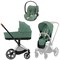 Коляска 3 в 1 Cybex Priam IV Chrome Brown complete и автокресло Cloud T i-Size Leaf Green Plus Leaf Green 1789524424 - фото 51329