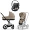 Коляска 3 в 1 Cybex Priam IV Chrome Brown complete и автокресло Cloud T i-Size Mirage Grey Cozy Beige 1783417198 - фото 51509