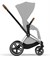 Коляска 3 в 1 Cybex Priam IV Chrome Brown complete и автокресло Cloud T i-Size Mirage Grey Leaf Green 1459680513 - фото 51636