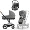Коляска 3 в 1 Cybex Priam IV Chrome Brown complete и автокресло Cloud T i-Size Mirage Grey Mirage Grey 451843205 - фото 51652