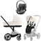 Коляска 3 в 1 Cybex Priam IV Chrome Brown complete и автокресло Cloud T i-Size Mirage Grey Off White 1853913962 - фото 51702