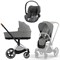 Коляска 3 в 1 Cybex Priam IV Chrome Brown complete и автокресло Cloud T i-Size Mirage Grey Plus Mirage Grey 527859265 - фото 51847