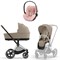 Коляска 3 в 1 Cybex Priam IV Chrome Brown complete и автокресло Cloud T i-Size Peach Pink Plus Cozy Beige 930853379 - фото 52067