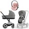 Коляска 3 в 1 Cybex Priam IV Chrome Brown complete и автокресло Cloud T i-Size Peach Pink Plus Mirage Grey 791736574 - фото 52156