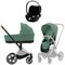 Коляска 3 в 1 Cybex Priam IV Chrome Brown complete и автокресло Cloud T i-Size Sepia Black Plus Leaf Green 1446405768 - фото 52292