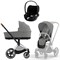 Коляска 3 в 1 Cybex Priam IV Chrome Brown complete и автокресло Cloud T i-Size Sepia Black Plus Mirage Grey 198218530 - фото 52385