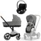 Коляска 3 в 1 Cybex Priam IV Chrome Brown complete и автокресло Cloud T i-Size Sepia Black Mirage Grey 417694330 - фото 52624