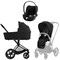 Коляска 3 в 1 Cybex Priam IV Matt Black complete и автокресло Cloud T i-Size Sepia Black Sepia Black 772355907 - фото 52829