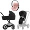 Коляска 3 в 1 Cybex Priam IV Matt Black complete и автокресло Cloud T i-Size Peach Pink Plus Sepia Black 157649625 - фото 52928