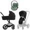 Коляска 3 в 1 Cybex Priam IV Matt Black complete и автокресло Cloud T i-Size Leaf Green Plus Sepia Black 55767667 - фото 53053