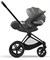 Коляска 3 в 1 Cybex Priam IV Matt Black complete и автокресло Cloud T i-Size Mirage Grey Sepia Black 1235034125 - фото 53165