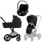 Коляска 3 в 1 Cybex Priam IV Matt Black complete и автокресло Cloud T i-Size Sepia Black Plus Sepia Black 1611592019 - фото 53370
