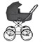 Детская коляска люлька Roan Bass Next Classic d14 1 в 1 RCL273/1 Steel Grey/Chrome 1356448209 - фото 539