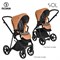 Детская коляска Roan Sol 3 в 1 с автокреслом Tutis Elo Lux Black RSL/1014 Cinnamon 1168422500 - фото 54382