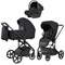 Коляска Carrello Alfa CRL-6522 2025 Nova DK791 Black Line с базой Isofix 3 в 1 Rock Black 1234282076 - фото 55225