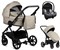 Детская коляска Tutis Leo Plus 3 в 1 с автокреслом Elo Lux EduSky Grey 1222068 Warm Grey 1686823992 - фото 55297