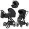 Коляска Carrello Alfa CRL-6522 2025 Vega CRL-14101 Absolute Black 3 в 1 Rock Black 1932778826 - фото 55655