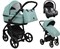 Детская коляска Roan Esso 2025 Кожа 3 в 1 с автокреслом Tutis Elo Lux EduSky Grey ESSK/214/1 Misti Mint/Grey/руч.Черный 1767831920 - фото 55931
