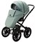 Детская коляска Adamex Chantal Retro Deluxe 2 в 1 C-SA20 (СЕРО-ЗЕЛЕНАЯ КОЖА) 2041420429 - фото 5689