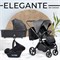 Детская коляска Sweet Baby Elegante 3 в 1 Chrome Grey 427224 1396066646 - фото 56945