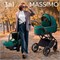 Детская коляска Sweet Baby Massimo SBL 3 в 1 Green 398745633 - фото 58261