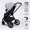 Детская коляска Sweet Baby Vento Black 3 в 1 Grey 611691873 - фото 58746