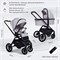 Детская коляска Sweet Baby Vento Black 3 в 1 Grey 611691873 - фото 58751
