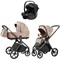 Коляска Carrello Vector 2025 CRL-6551 Ammonite AY329 Pro Absolute Black с базой Isofix 3 в 1 Mellow Beige 1457946465 - фото 59179
