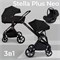 Детская коляска Sweet Baby Stella Plus Neo 3 в 1 Black 1786808851 - фото 59301