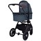Детская коляска Sweet Baby Vento Black 3 в 1 Blue 1223695199 - фото 60005
