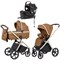 Коляска Carrello Vector CRL-6550 Ammonite AY329 Pro Absolute Black с базой Isofix 3 в 1 Coral Beige 1420460653 - фото 60199