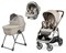 Коляска 3 в 1 Peg Perego Veloce Belvedere Lounge Astral 1318610312 - фото 61060
