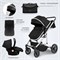 Детская коляска Sweet Baby Amare 3 в 1 Black 396123826 - фото 63883