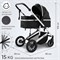 Детская коляска Sweet Baby Amare 3 в 1 Black 396123826 - фото 63895