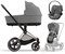 Коляска 3 в 1 Cybex Priam IV Rosegold и автокресло Cloud G i-Size Lava Grey Mirage Grey 25835266 - фото 65691