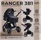 Коляска-трансформер Sweet Baby Ranger 3 в 1 Black Glossy 104092518 - фото 66152