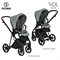 Детская коляска Roan Sol Кожа 2 в 1 RSL/2023 Misti Mint/Grey/руч. Серый 1950609069 - фото 6811