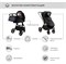 Детская коляска Sweet Baby Elegante 2 в 1 SBL GL Black 942774720 - фото 6986