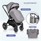 Детская коляска Farfello Belleza 3 в 1 Туманно-серый 1216584998 - фото 71023