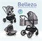 Детская коляска Farfello Belleza 3 в 1 Туманно-серый 1216584998 - фото 71027