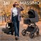 Детская коляска Sweet Baby Massimo SBL 3 в 1 Black 1454349218 - фото 71253