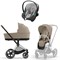 Коляска 3 в 1 Cybex Priam IV Chrome Brown complete и автокресло Aton S2 i-Size Lava Grey Cozy Beige 798242271 - фото 72043