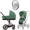 Коляска 3 в 1 Cybex Priam IV Rosegold complete и автокресло Cloud T i-Size Platinum White Plus Leaf Green 2126384749 - фото 72965